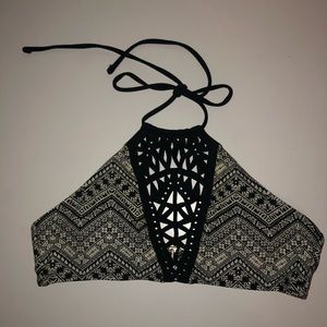 Halter neck swimsuit top